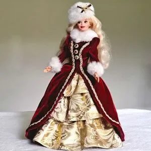 Vtg Mattel Special Edition 1976 Happy Holidays Barbie Dressed In A 1996 Gown